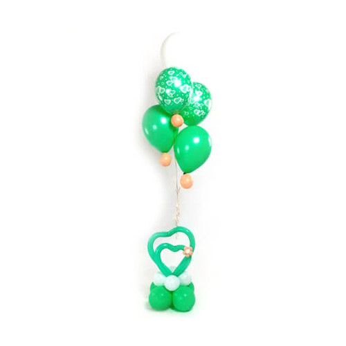 Воздушные шары 'Зеленые Сердца'